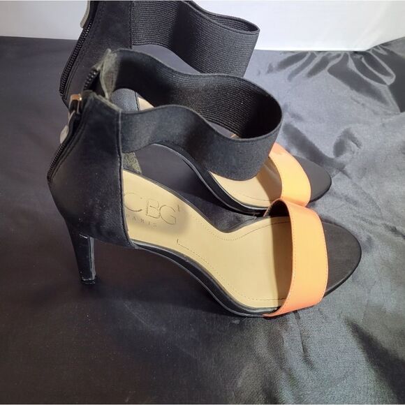 BCBG PARIS ANKLE STRAP OPEN TOES HIGH HEEL STILETTOS PUMP SANDAL - Picture 8 of 15